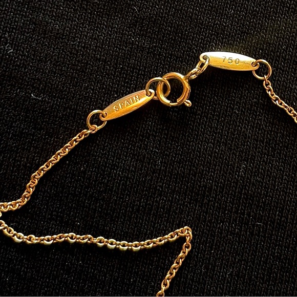 ✨ Elsa Peretti for Tiffany & Co.✨ 18k Gold Lapis Lazuli Necklace ✨ NWOT ✨ RARE ✨ - Picture 4 of 5